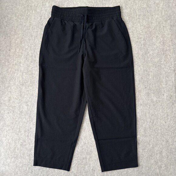 SPANX Pants - SPANX The Perfect Pant Crop Womens L Black Ponte Knit Slim Stretch